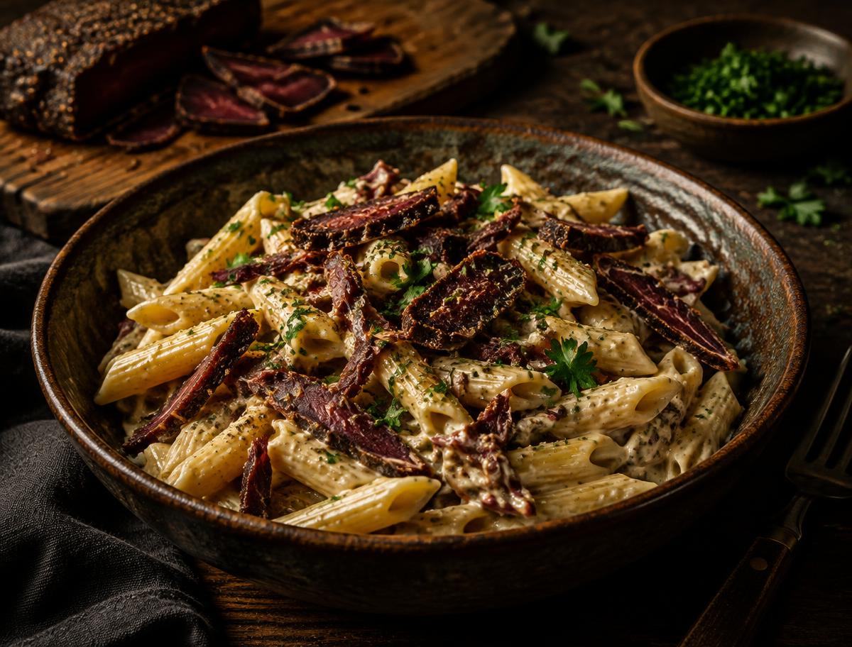 Creamy Biltong Pasta